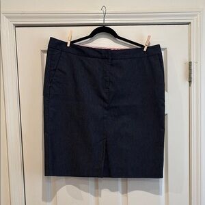 Isaac Mizrahi Navy Pencil Skirt